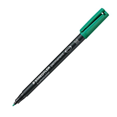 Lumocolor® Permanent Marker Medium. 1.0 mm green