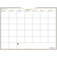 Wallmates® Self-Adhesive Monthly Planning Surface 1 month, undated