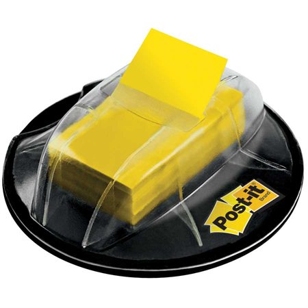 Post-it® Deskgrip Flag Dispenser yellow