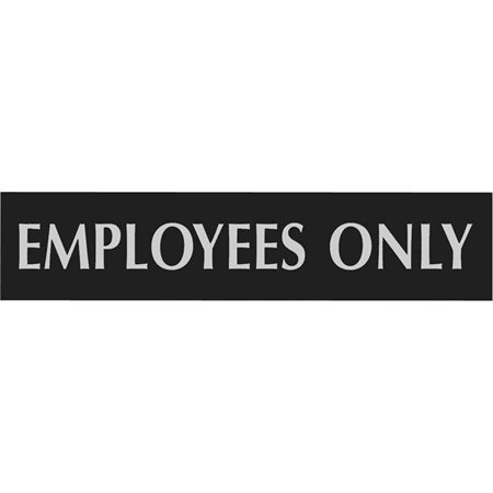 Enseigne d'identification Century anglais Employees only