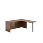 Ionic® L-Shaped Workstation winter cherry