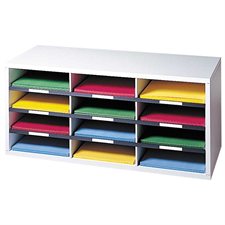 Literature /Mail Sorter 12 compartments, 29 x 11-7/8 x 12-15/16"H