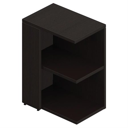 Corner Bookshelf dark espresso