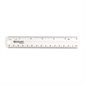 Transparent Rigid Plastic Ruler 15 cm metric /  6"