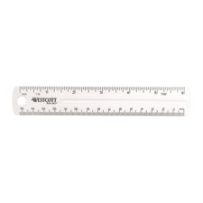Transparent Rigid Plastic Ruler 15 cm metric/ 6"