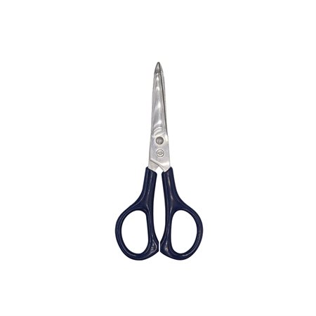 School scissors semi-pointed tips, 6" blue