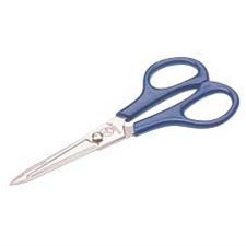 School scissors semi-pointed tips, 6" blue