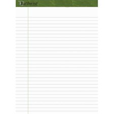 Bloc de feuilles lignées recyclées Earthwise™ 8-1/2 x 11 po (pqt 4)