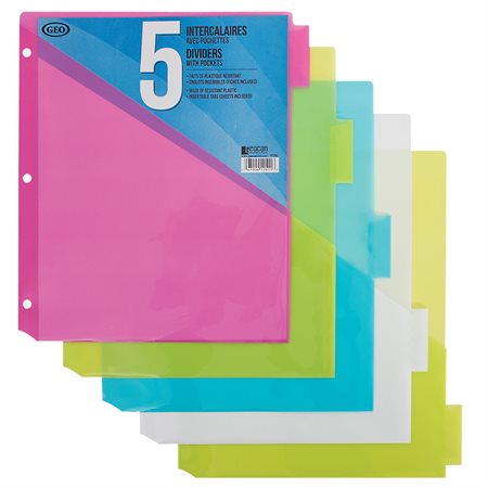 Intercalaires 5 onglets