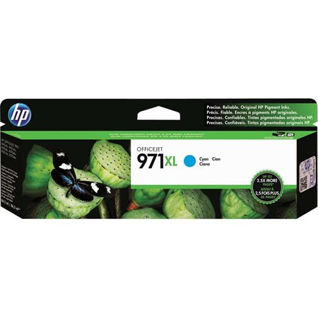 HP 971XL High Yield Ink Jet Cartridge cyan