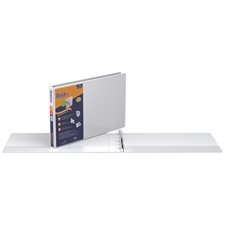 Reliure de présentation format tabloïd Deluxe QuickFit® Blanc 1 po