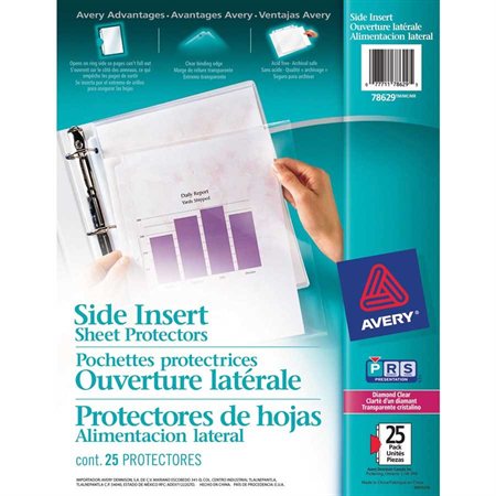 Side Insert Sheet Protector