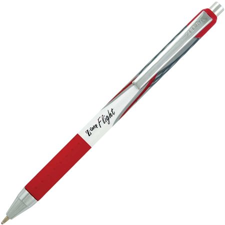 Z-Grip Flight Retractable Ballpoint Pen Box of 12 red