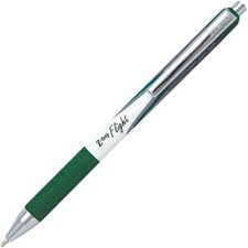 Z-Grip Flight Retractable Ballpoint Pen Box of 12 green