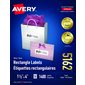 Easy Peel® White Rectangle Labels Box of 100 sheets 4 x 1-1 / 3"  (1400)