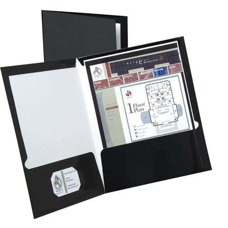 Showfolio™ Twin Pocket Portfolio Package of 25 black