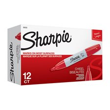 Marqueur permanent Sharpie® Boîte de 12 rouge