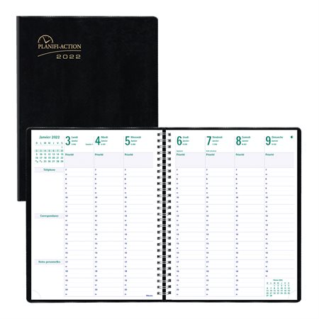 7-Day Timanager® Weekly Diary (2025) French