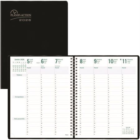 7-Day Timanager® Weekly Diary (2025) French