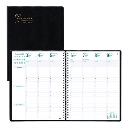 7-Day Timanager® Weekly Diary (2025) English