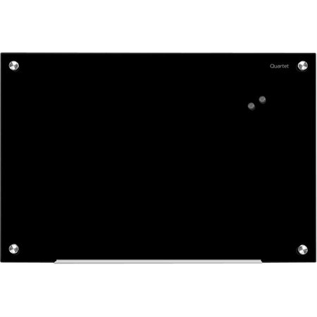 Infinity™ Glass Dry Erase Board Magnetic, black 48 x 36 in.