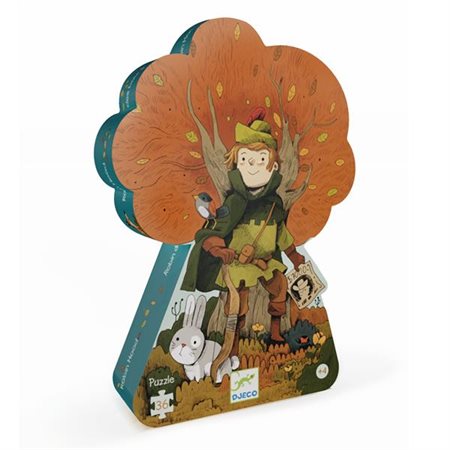 Djeco Silhouette Puzzle – Robin Hood – 36 pcs
