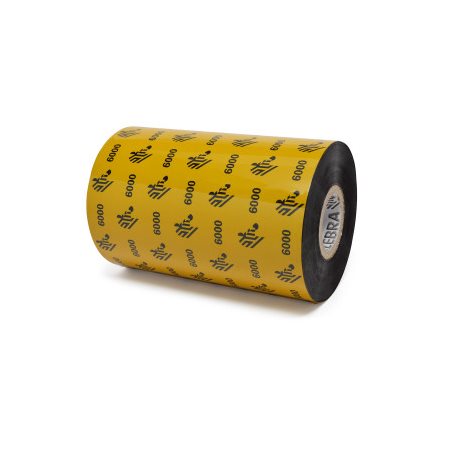 Ruban de cire Zebra 6000 - 4,33" x 1 476' - en rouleau - 06000BK11045EA