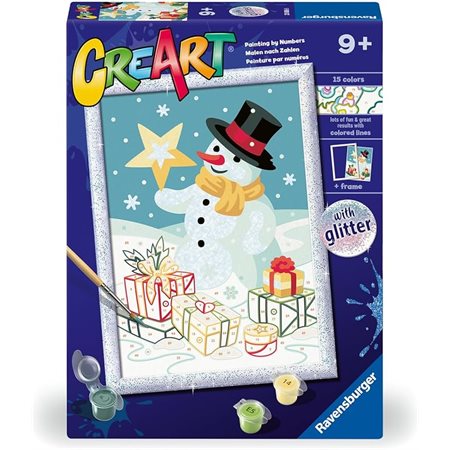 CreArt Paint-by-Numbers: Spectacular Snowman