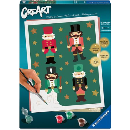 CreArt Paint-by-Numbers: Christmas Nutcracker