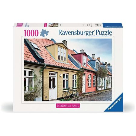 Casse-tête Ravensburger - Lieux scandinaves : Maisons de Aarhus, Danemark – 1000 pièces