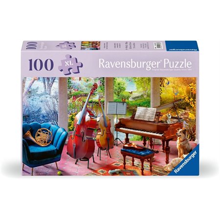 Casse-tête Ravensburger – 4 Saisons en Musique – 100 pièces XL