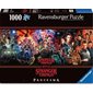 Casse-tête panoramique Ravensburger - Stranger Things : Rendez-vous de l’autre côté – 1000 pièces