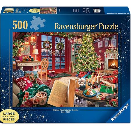 Ravensburger Puzzle - Cozy Christmas Retreat - 500 Pieces