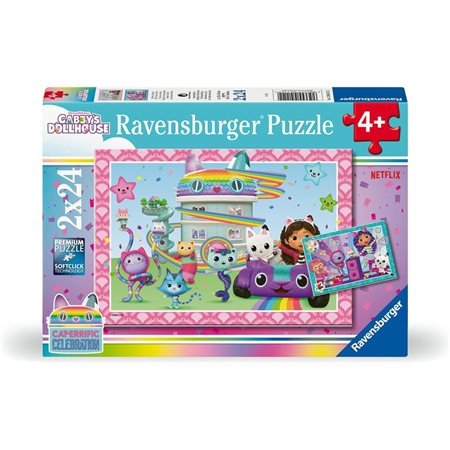 Casse-tête Ravensburger - Gabby's Dollhouse - 2 x 24 pièces