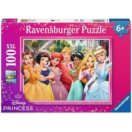 Casse-tête Ravensburger – Princesses Disney : La vie est un conte de fées – 100 pièces XXL