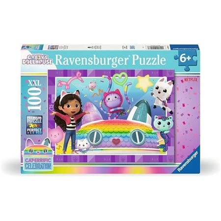 Casse-tête Ravensburger – Gabby's Dollhouse : Ça mérite une fête ! – 100 pièces XXL