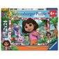 Casse-tête Ravensburger - L'univers de Dora l'exploratrice - 2 x 24 pièces
