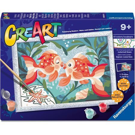CreArt Paint-by-Numbers: Fish in Love