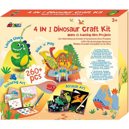 4-in-1 Dinosaur Craft Kit
