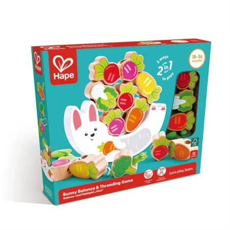 Jeu d'équilibre 2 en 1 Hape - Lapin et Légumes