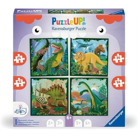 Casse-tête Ravensburger Puzzle Up - Les dinosaures- 25 / 36 / 42 / 56 pièces