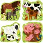 Casse-tête Ravensburger Puzzle Up - Les animaux de la ferme - 4 / 6 / 8 / 10 pièces