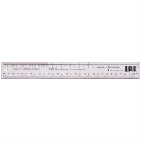 Flexible Transparent Ruler 30 cm metric