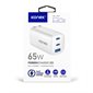 Chargeur mural 65W GaN USB-A + USB-C - Powercharge