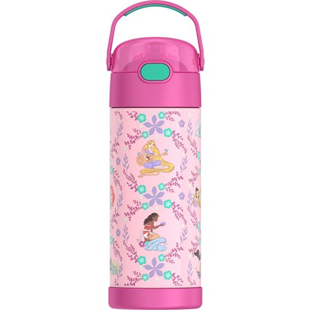 Bouteille Thermos FUNtainer avec paille - Princesse