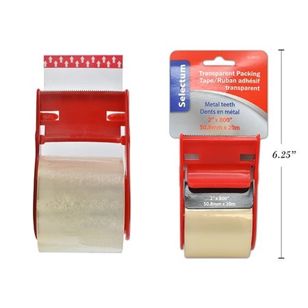 Transparent Tape with Dispenser – 20 meters