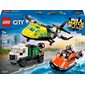 LEGO City - Avion, camion d'assistance et aéroglisseur modulable