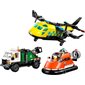 LEGO City - Avion, camion d'assistance et aéroglisseur modulable