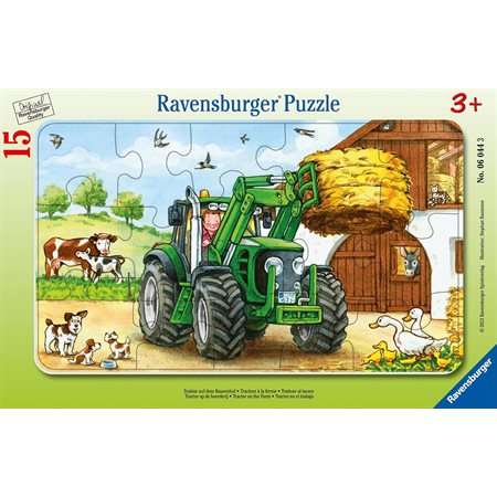 Ravensburger Frame Puzzle – The Farm Tractor – 15 Pieces