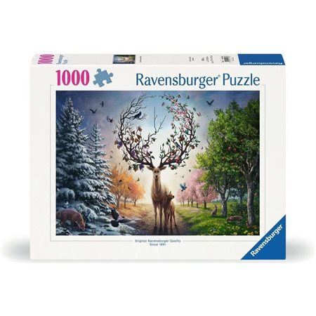 Casse-tête Ravensburger - Le cerf magique - 1000 pièces